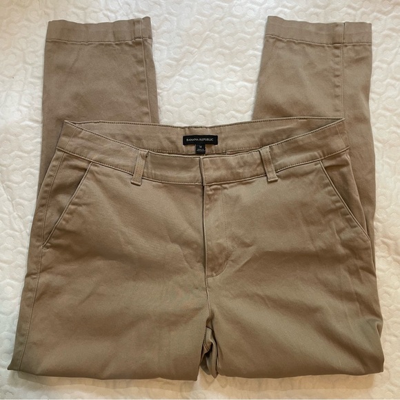 Banana Republic Khaki Pants Women’s Size 14 Short Petite Business Casual - Picture 1 of 9